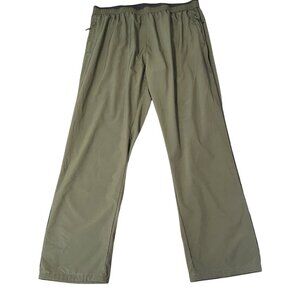 TRR Outdoor Sports Pants Mens 2XL Green Zip Pocket Athleisure Hiking Travel Camp